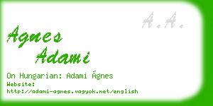 agnes adami business card